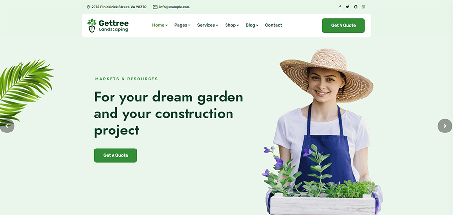 Gettree – Garden & Landscaping WordPress Theme